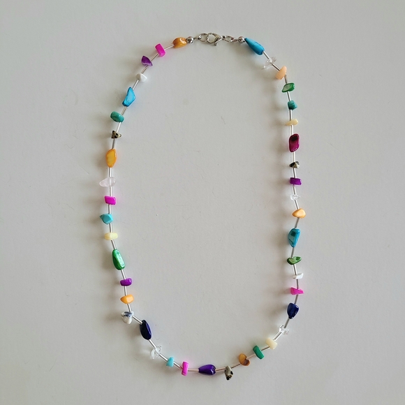 Multicolor Shell Beaded Necklace - Picture 1 of 10